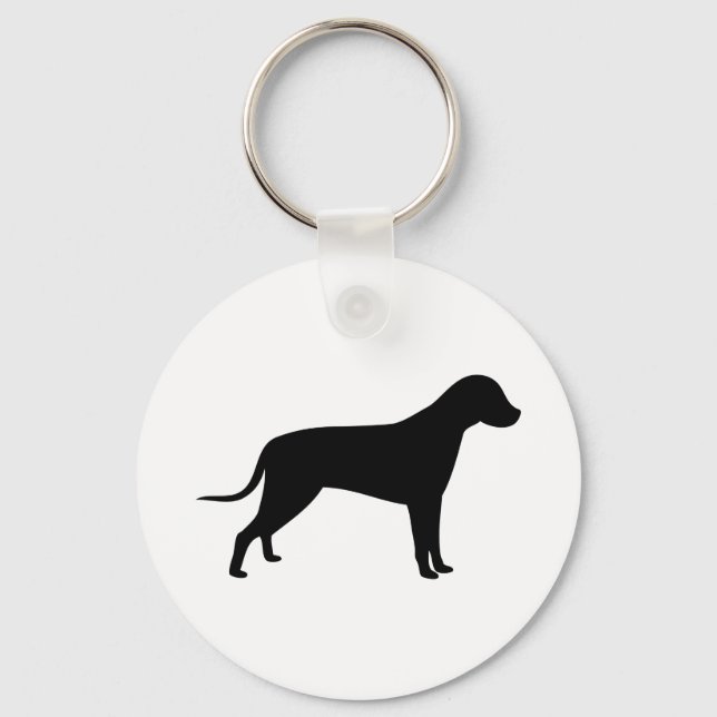 Dog Silhouette Keychain (Front)
