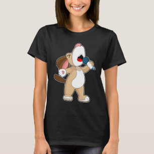 Dog Singer Microphone Singing T-Shirt