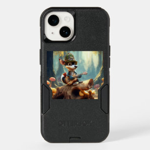 Dog singing in nature OtterBox iPhone 14 case
