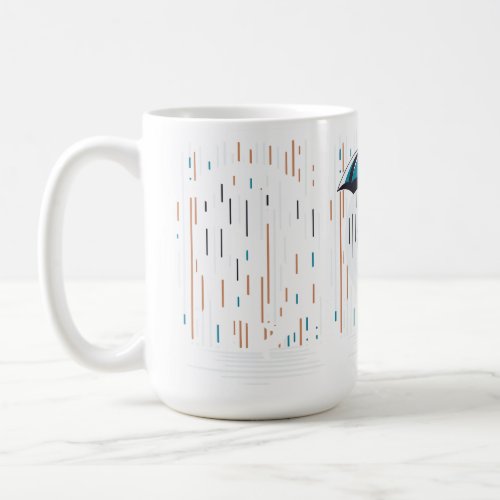 Dog Singing in the Rain Coffee Mug
