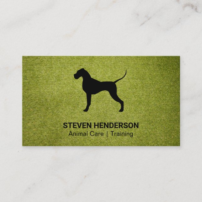 Dog Sitter | Animal Services | Trainer Business Card (Front)
