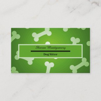 Dog Sitter Business Card