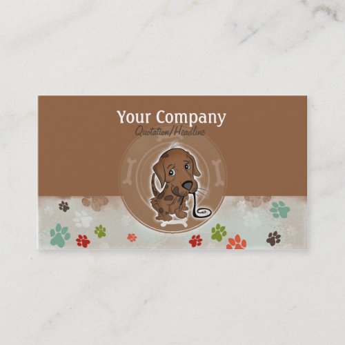 dog sitter business cards