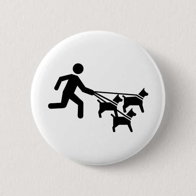 Dog sitter pinback button (Front)