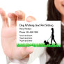 Dog Sitting And Dog Walking Business Card
