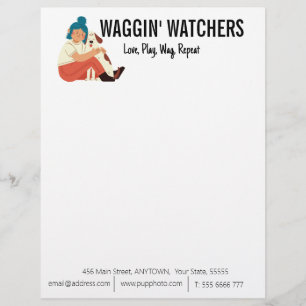 Dog Sitting Business Custom Letterhead