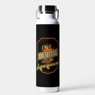 Dog Sitting Dog Sitter Water Bottle