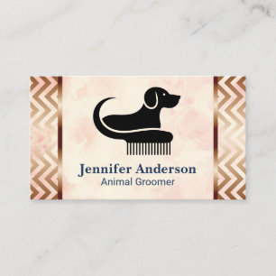 Dog Sitting Logo Animal Groomer Logo Business Card