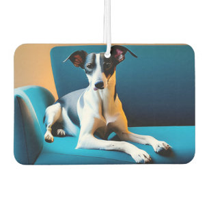 Dog Sitting On A Chair Air Freshener