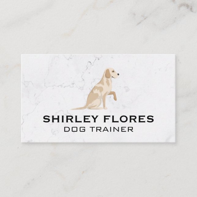 Dog Sitting | Shaking Paw Business Card (Front)