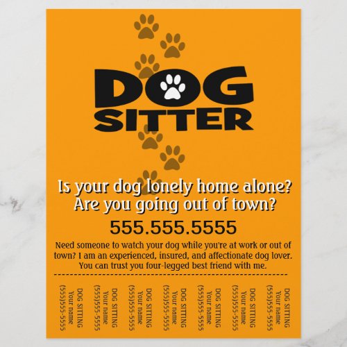 Dog SittingSitterServiceBusiness Flyer