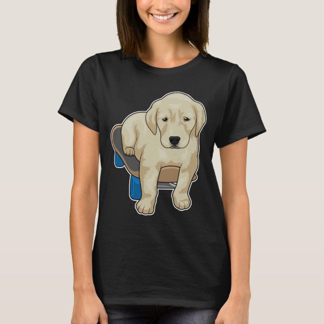 Dog Skater Skateboard T-Shirt (Front)