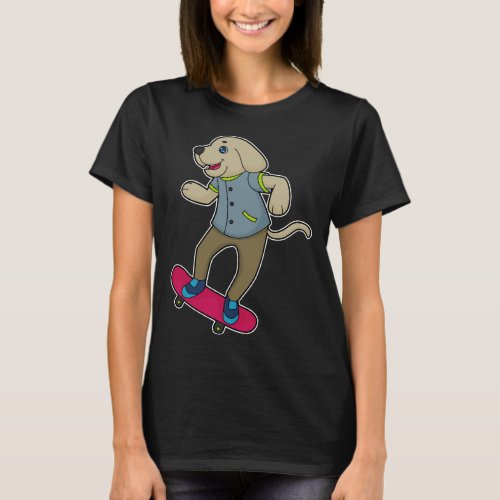 Dog Skater Skateboard T_Shirt