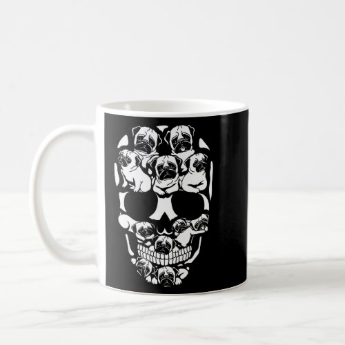 Dog Skeleton Halloween Costume _ Pug Skull   Coffee Mug