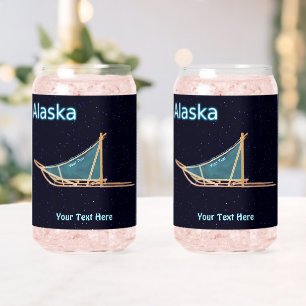Dog Sled - Alaska Can Glass