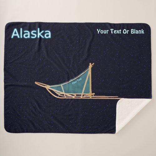 Dog Sled _ Alaska Sherpa Blanket