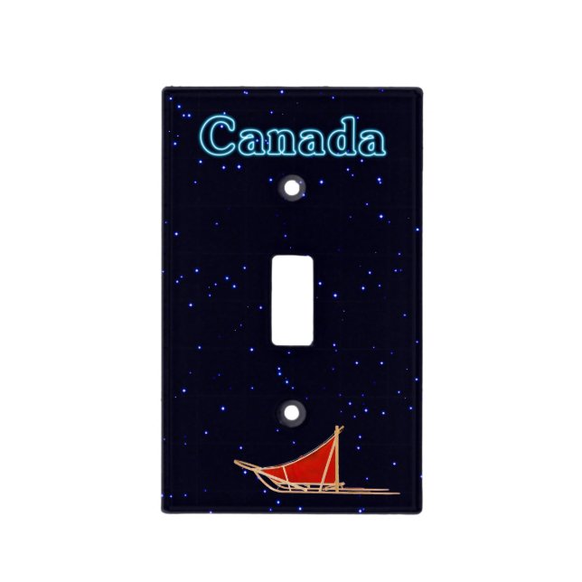 Dog Sled - Canada Light Switch Cover (Front)