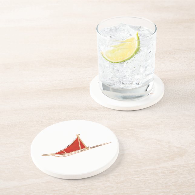 Dog Sled Drink Coaster (Side)