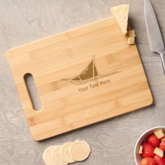Dog Sled Engraved Cutting Board (Cheese)