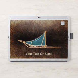 Dog Sled On Caribou Fur HP Laptop Skin