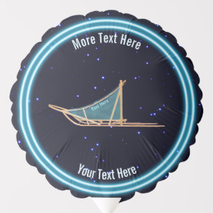 Dog Sled On Stars Balloon