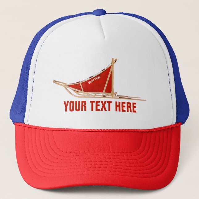 Dog Sled Trucker Hat (Front)