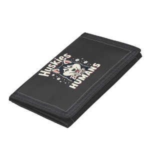 Dog Sledding Mushing Adventure Husky Team Winter Tri-fold Wallet