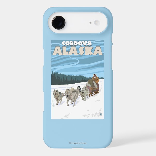 Dog Sledding Scene - Cordova, Alaska Case-Mate iPhone Case (Back)
