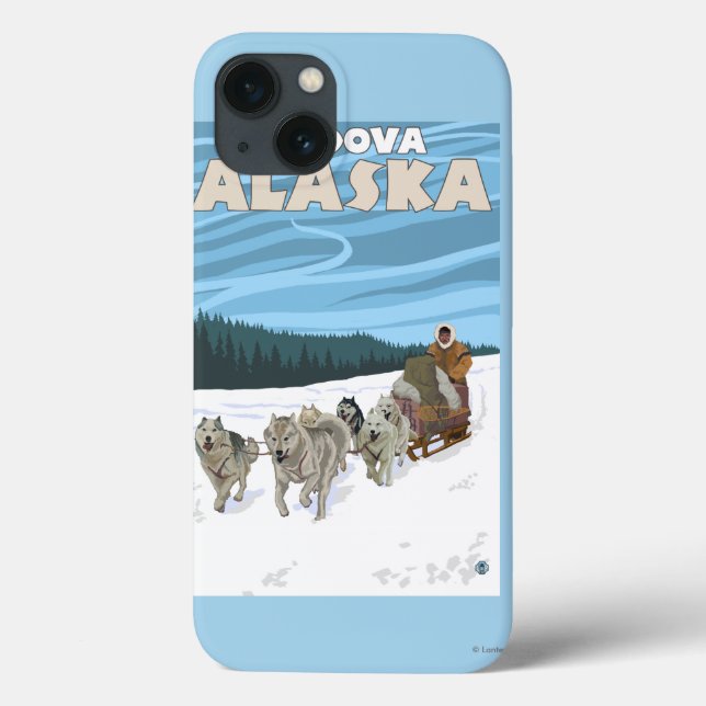 Dog Sledding Scene - Cordova, Alaska Case-Mate iPhone Case (Back)
