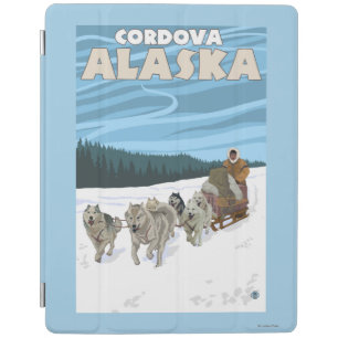 Dog Sledding Scene - Cordova, Alaska iPad Smart Cover