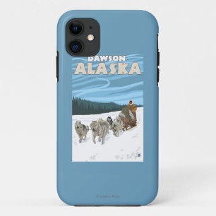 Dog Sledding Scene - Dawson, Alaska iPhone 11 Case