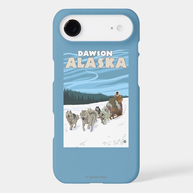 Dog Sledding Scene - Dawson, Alaska Case-Mate iPhone Case (Back)