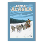 Dog Sledding Scene - Katmai, Alaska (Front)