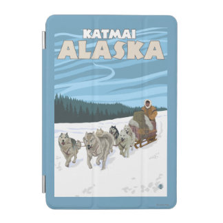 Dog Sledding Scene - Katmai, Alaska iPad Mini Cover