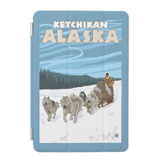 Dog Sledding Scene - Ketchikan, Alaska iPad Mini Cover