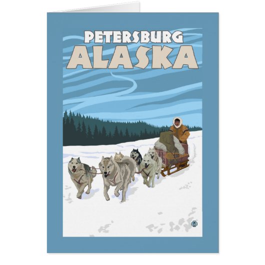Dog Sledding Scene - Petersburg, Alaska (Front)