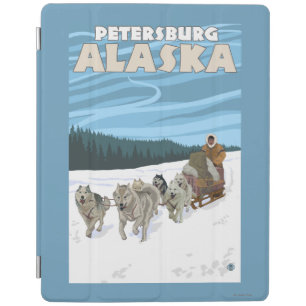 Dog Sledding Scene - Petersburg, Alaska iPad Smart Cover