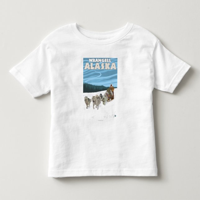 Dog Sledding Scene - Wrangell, Alaska Toddler T-shirt (Front)