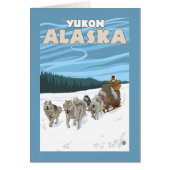 Dog Sledding Scene - Yukon, Alaska (Front)