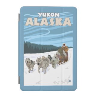 Dog Sledding Scene - Yukon, Alaska iPad Mini Cover