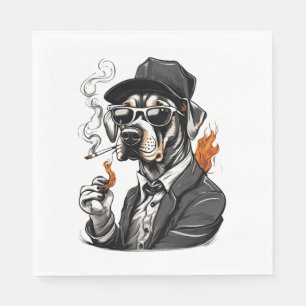 Dog Smoking Essential T-Shirt Napkins