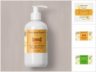 Dog Soap and Shampoo Labels