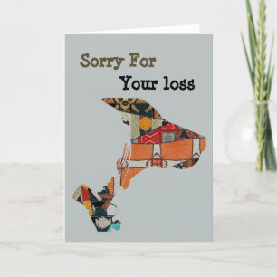 Dog Sorry For Your Loss Letterpress Thank You Card