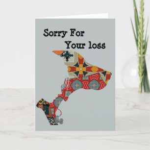 Dog Sorry For Your Loss Letterpress Thank You Card