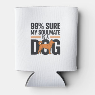 Dog Soulmate Funny Vintage Engraving T-Shirt Desig Can Cooler