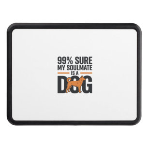 Dog Soulmate Funny Vintage Engraving T-Shirt Desig Hitch Cover