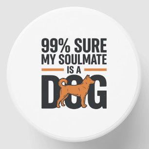 Dog Soulmate Funny Vintage Engraving T-Shirt Desig Mini Candle Favors
