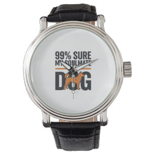 Dog Soulmate Funny Vintage Engraving T-Shirt Desig Watch