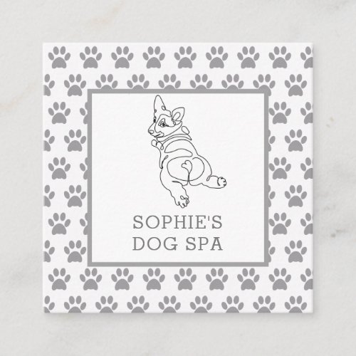 Dog Spa Grooming Business Card