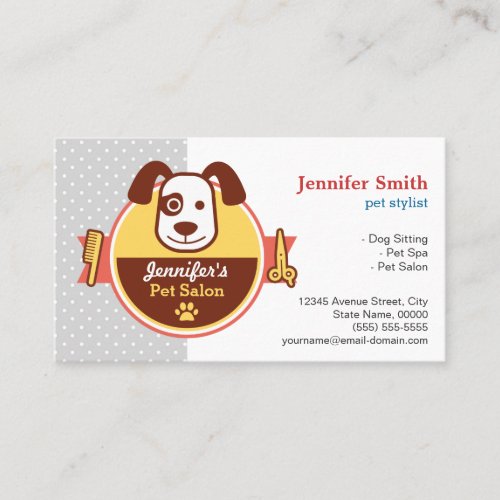 Dog Spa Salon _ Appointment Card